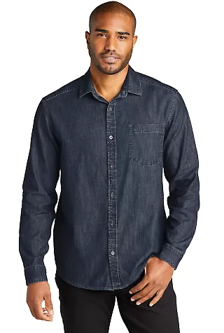 Port Authority Clothing W676 Port Authority   Long DarkWash front view