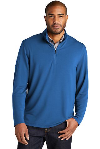Port Authority Clothing K825 Port Authority Micr in Aegeanblue front view