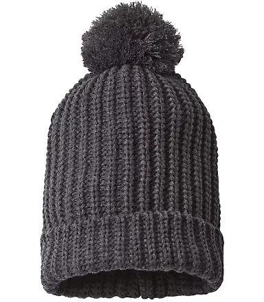 Richardson Marled Beanie - 130 Heather Charcoal front view