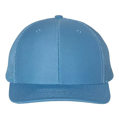 Richardson Hats 112 Adjustable Snapback Trucker Ca in Columbia blue front view