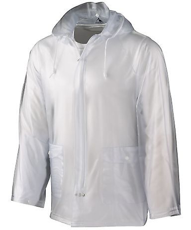 Augusta Sportswear 3161 Youth Clear Rain Jacket in Clear front view