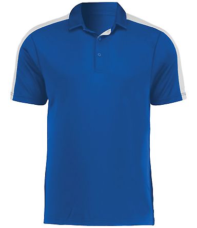 Augusta Sportswear 5028 Two-Tone Vital Polo in Royal/ white front view