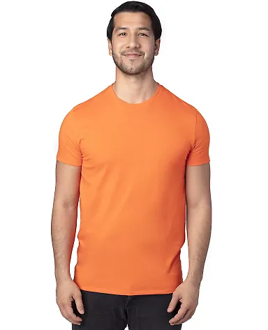 Threadfast Apparel 100A Unisex Ultimate T-Shirt in Bright orange front view