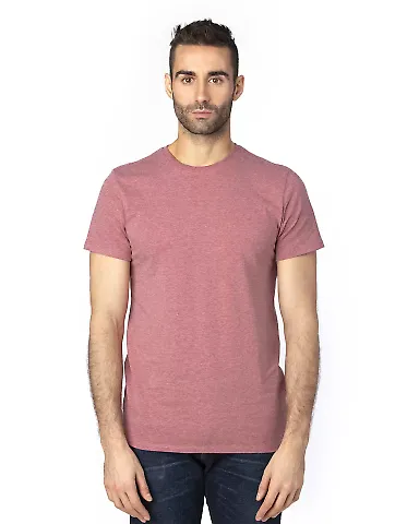Threadfast Apparel 100A Unisex Ultimate T-Shirt in Maroon heather front view