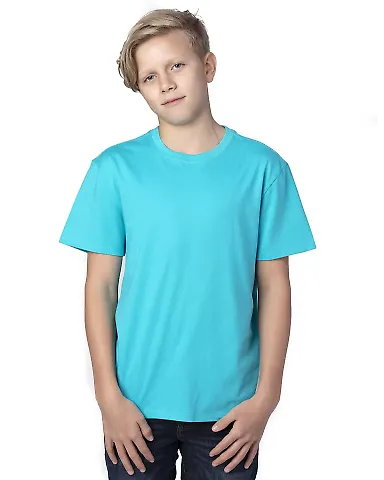Threadfast Apparel 600A Youth Ultimate T-Shirt PACIFIC BLUE front view