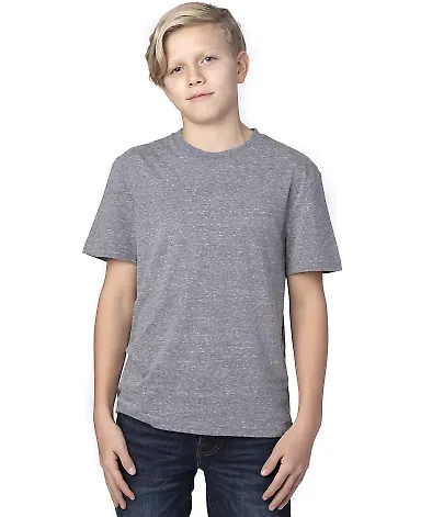 Threadfast Apparel 602A Youth Triblend T-Shirt GREY TRIBLEND front view