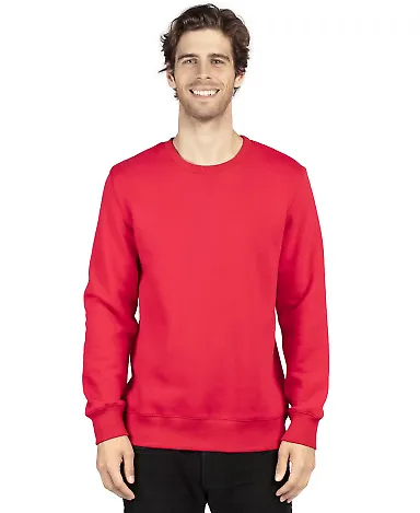 Threadfast Apparel 320C Unisex Ultimate Crewneck S RED front view