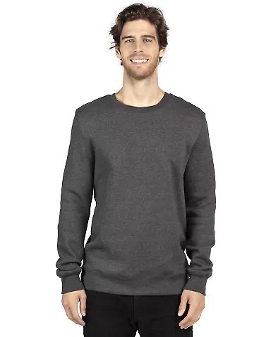 Threadfast Apparel 320C Unisex Ultimate Crewneck S CHARCOAL HEATHER front view