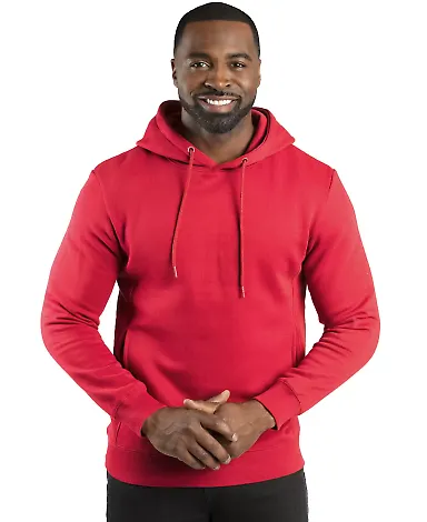 Threadfast Apparel 320H Unisex Ultimate Fleece Pul RED front view