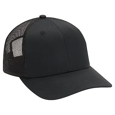 Adams Hats PV112 Adult Eclipse Cap BLACK/ BLACK front view