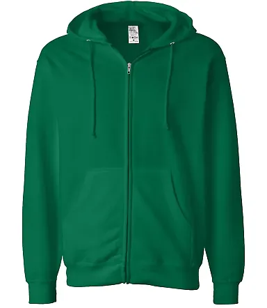SS4500Z - Independent Trading Co. Basic Full Zip H Kelly Green front view