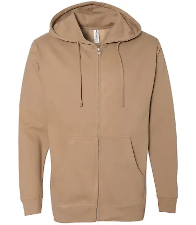 SS4500Z - Independent Trading Co. Basic Full Zip H Sandstone front view