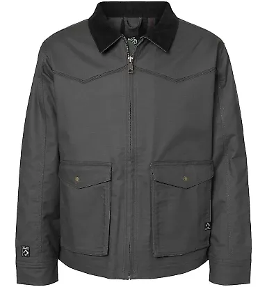 DRI DUCK 5055 Yellowstone Power Move Canvas Jacket Charcoal front view