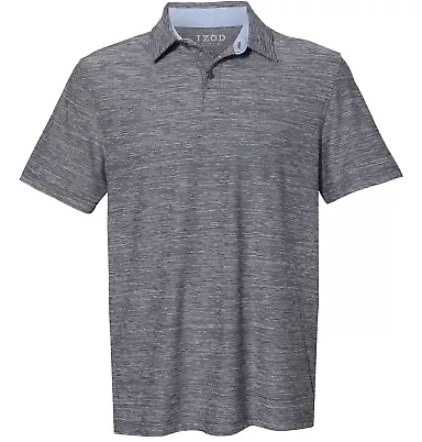 Izod 13GG002 Space-Dyed Polo in Asphalt front view