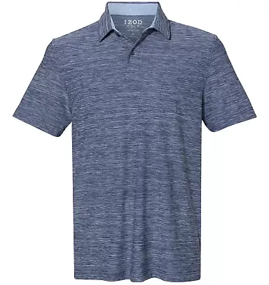 Izod 13GG002 Space-Dyed Polo in Club blue front view