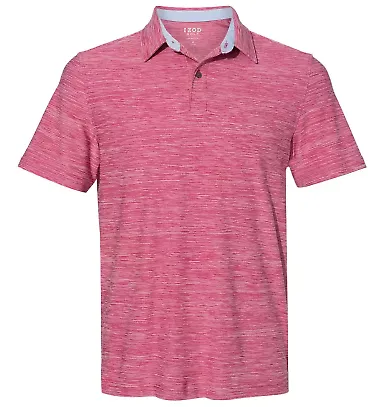 Izod 13GG002 Space-Dyed Polo in Persian red front view