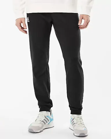 Adidas Golf Clothing A436 Fleece Joggers Black front view