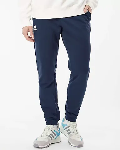Adidas Golf Clothing A436 Fleece Joggers Collegiate Navy front view