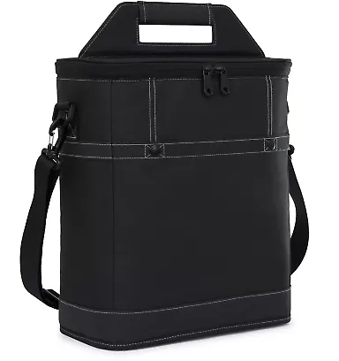 Gemline GL9333 Imperial Insulated Growler Carrier BLACK front view