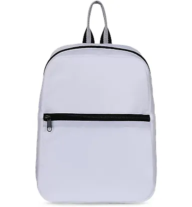Gemline 100066 Moto Mini Backpack in White front view