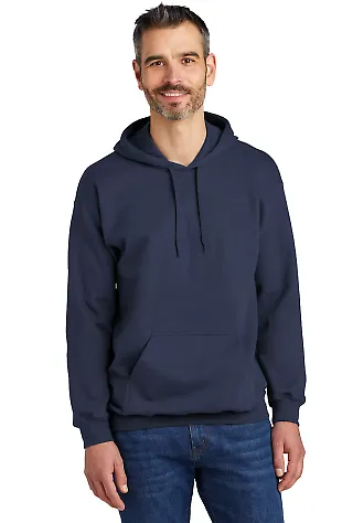 Gildan SF500 Adult Softstyle® Fleece Pullover Hoo in Navy front view