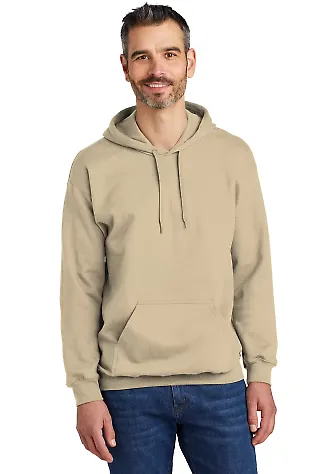 Gildan SF500 Adult Softstyle® Fleece Pullover Hoo in Sand front view