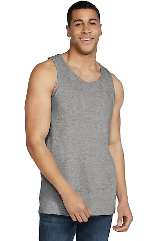 Gildan 64200 Men's Softstyle® Tank in Rs sport grey front view