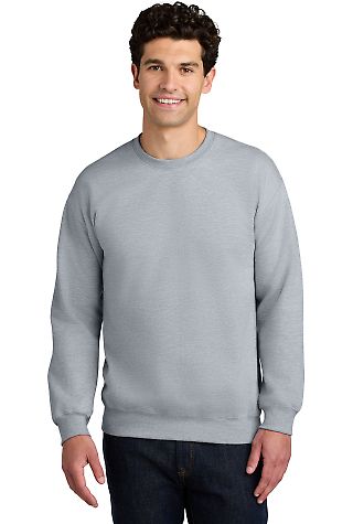 Gildan SF000 Adult Softstyle Fleece Crew Neck Swea in Rs sport grey front view