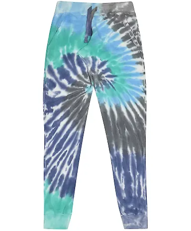 Tie-Dye CD8999 Ladies' Jogger Pant in Glacier front view