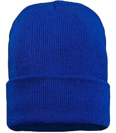 Sportsman SP12JL Jersey Lined 12" Cuffed Beanie in Royal front view