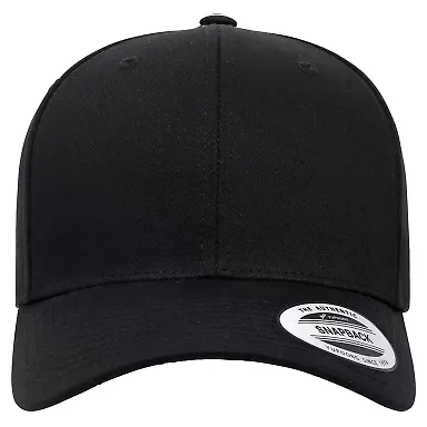 Yupoong-Flex Fit 6389 Cvc Twill Hat in Black front view
