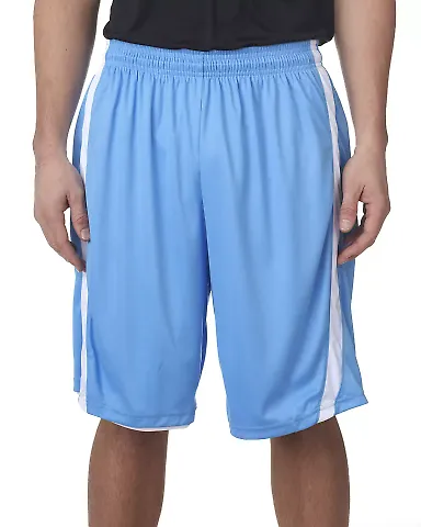 Alleson Athletic 7244 B-Core B-Slam Reversible Sho Columbia Blue/ White front view