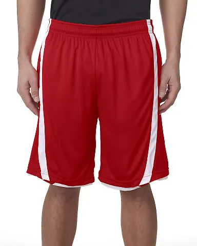 Alleson Athletic 7244 B-Core B-Slam Reversible Sho Red/ White front view