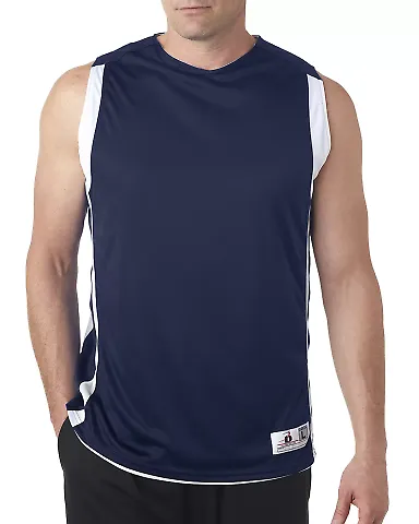 Alleson Athletic 8551 B-Core B-Slam Reversible Tan Navy/ White front view