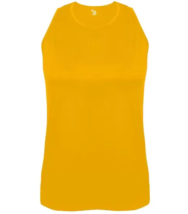 Alleson Athletic 8962 B-Core Women's Tank Top Gold front view