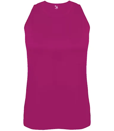 Alleson Athletic 8962 B-Core Women's Tank Top Hot Pink front view