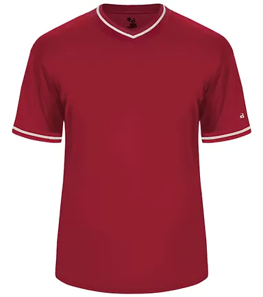 Alleson Athletic 7974 Vintage Jersey Red/ Red/ White front view