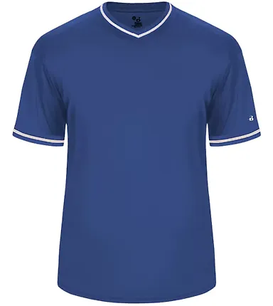 Alleson Athletic 7974 Vintage Jersey Royal/ Royal/ White front view