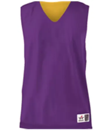 Alleson Athletic 560R Reversible Mesh Tank Purple/ Gold front view