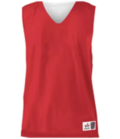 Alleson Athletic 560R Reversible Mesh Tank Red/ White front view