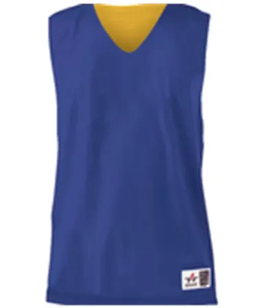 Alleson Athletic 560RY Youth Reversible Mesh Tank Royal/ Gold front view