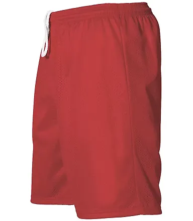 Alleson Athletic 566PY Youth Extreme Mesh Shorts Red front view