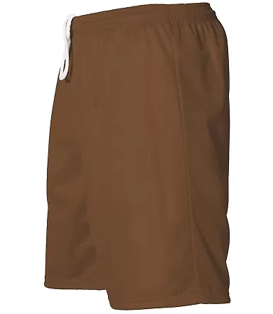 Alleson Athletic 567P Mesh Shorts Brown front view