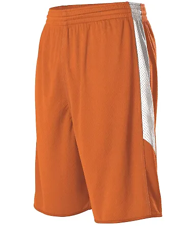 Alleson Athletic 589PSP Single Ply Reversible Bask in Orange/ white front view