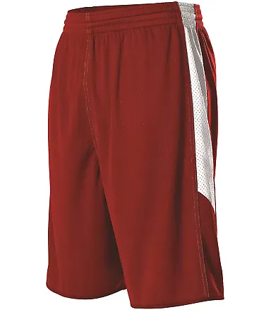 Alleson Athletic 589PSP Single Ply Reversible Bask in Red/ white front view
