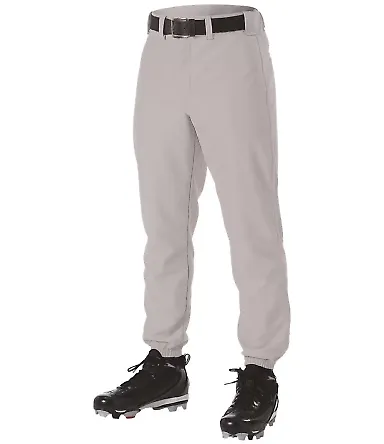 Alleson Athletic 605P Baseball Pants Grey front view