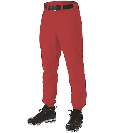 Alleson Athletic 605P Baseball Pants Red front view