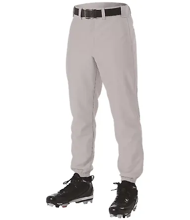 Alleson Athletic 605PY Youth Baseball Pants Grey front view