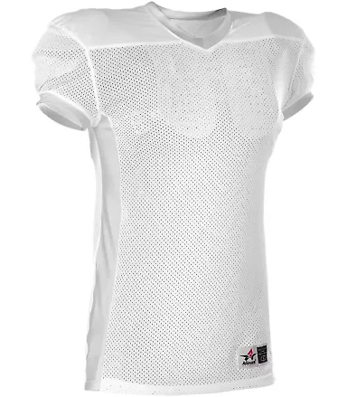 Alleson Athletic 750EY Youth Football Jersey in White front view