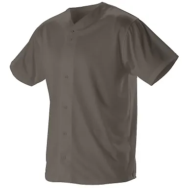 Alleson Athletic 52MBFJ Full Button Lightweight Ba Charcoal front view